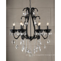 Modern Chandelier Crystal Lamp (1476-6L black)